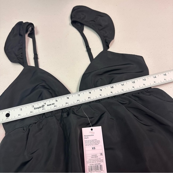 Wild Fable | Black Dress with ruffle straps - Picture 5 of 7